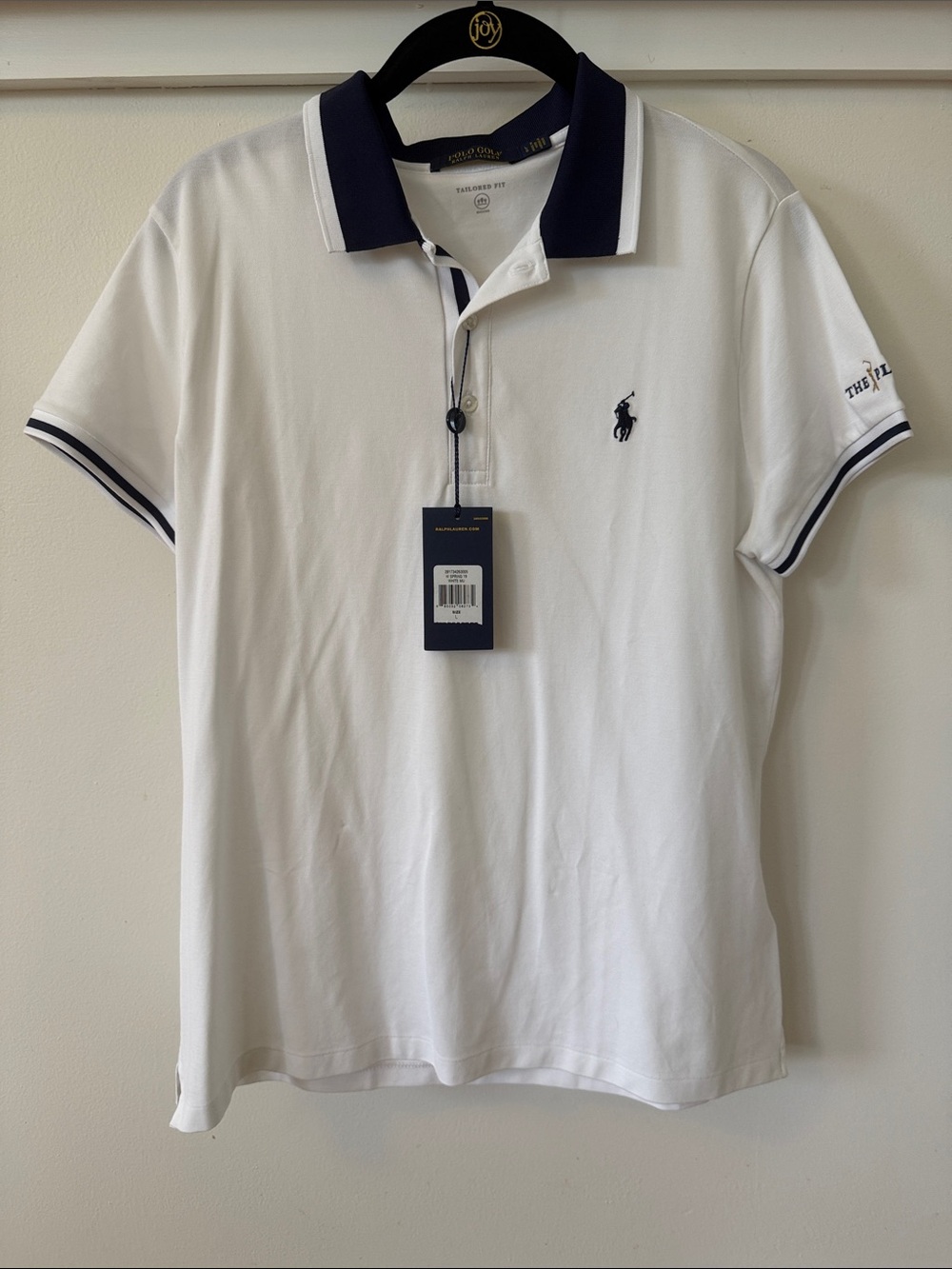 Polo by Ralph Lauren White Polo with Navy Trim